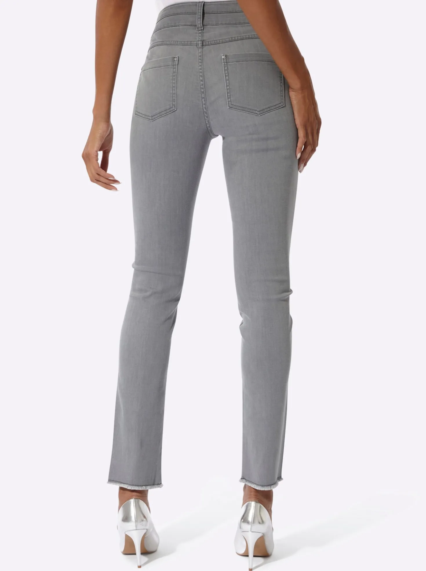 5-Pocket-Jeans mit Glitzersteinchen