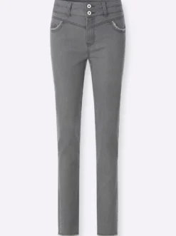 5-Pocket-Jeans mit Glitzersteinchen