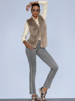 5-Pocket-Jeans mit Glitzersteinchen