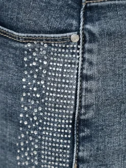 5-Pocket-Jeans mit Glitzersteinchen