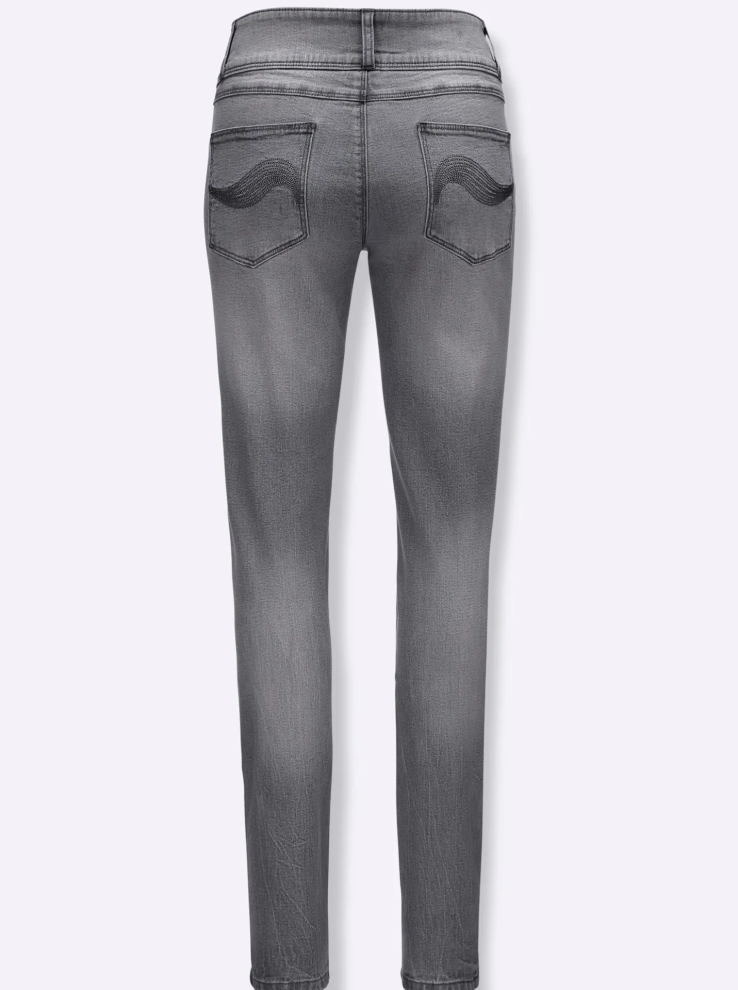 5-Pocket-Jeans mit hohem Bund
