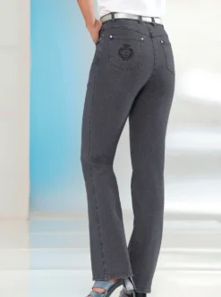 5-Pocket-Jeans mit innenliegendem Dehnbund