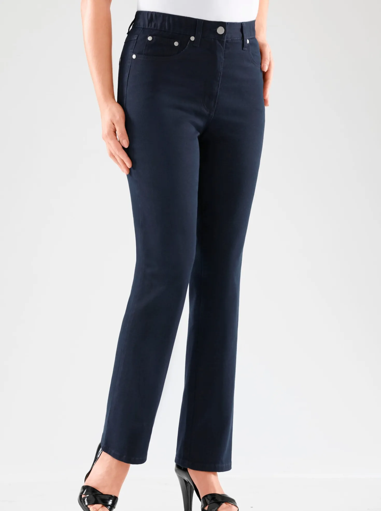 5-Pocket-Jeans mit innenliegendem Dehnbund