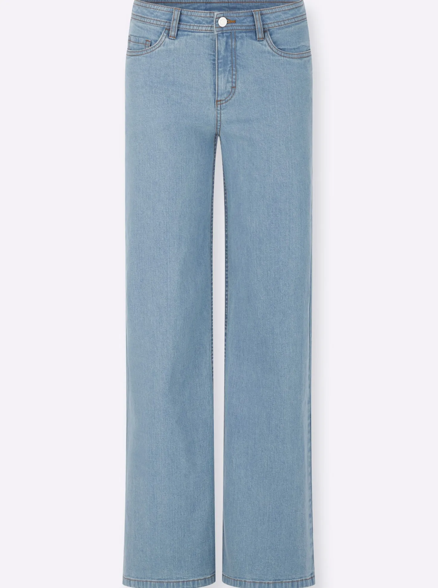 5-Pocket-Jeans mit Kontrastnähten