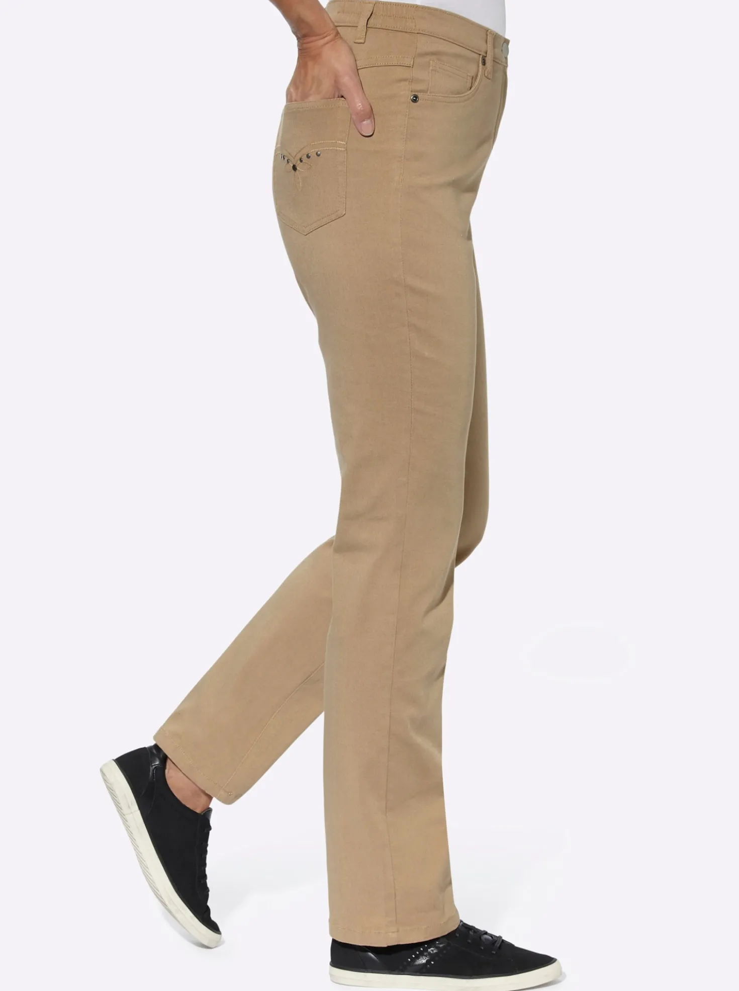 5-Pocket-Jeans mit Stickerei-Motiv