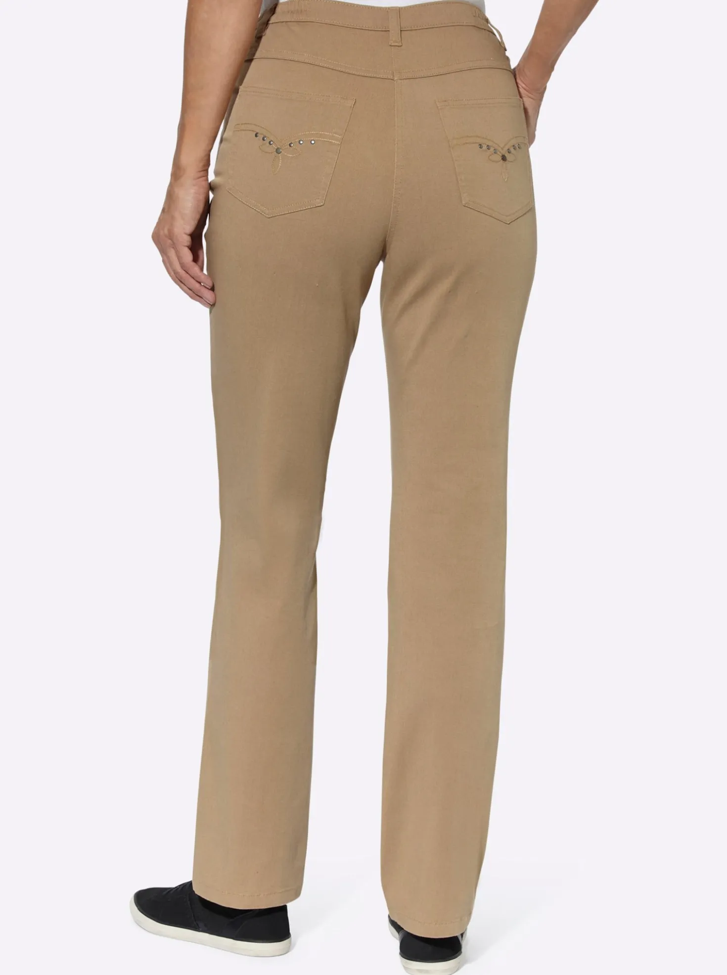 5-Pocket-Jeans mit Stickerei-Motiv