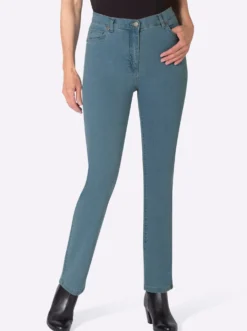5-Pocket-Jeans mit Stickerei-Motiv