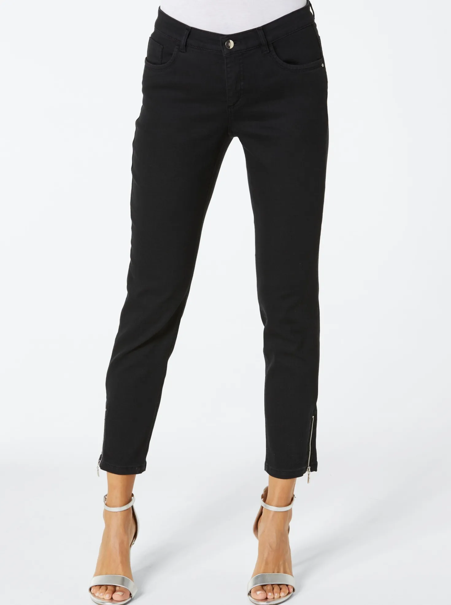 5-Pocket-Jeans mit Strass-Applikation