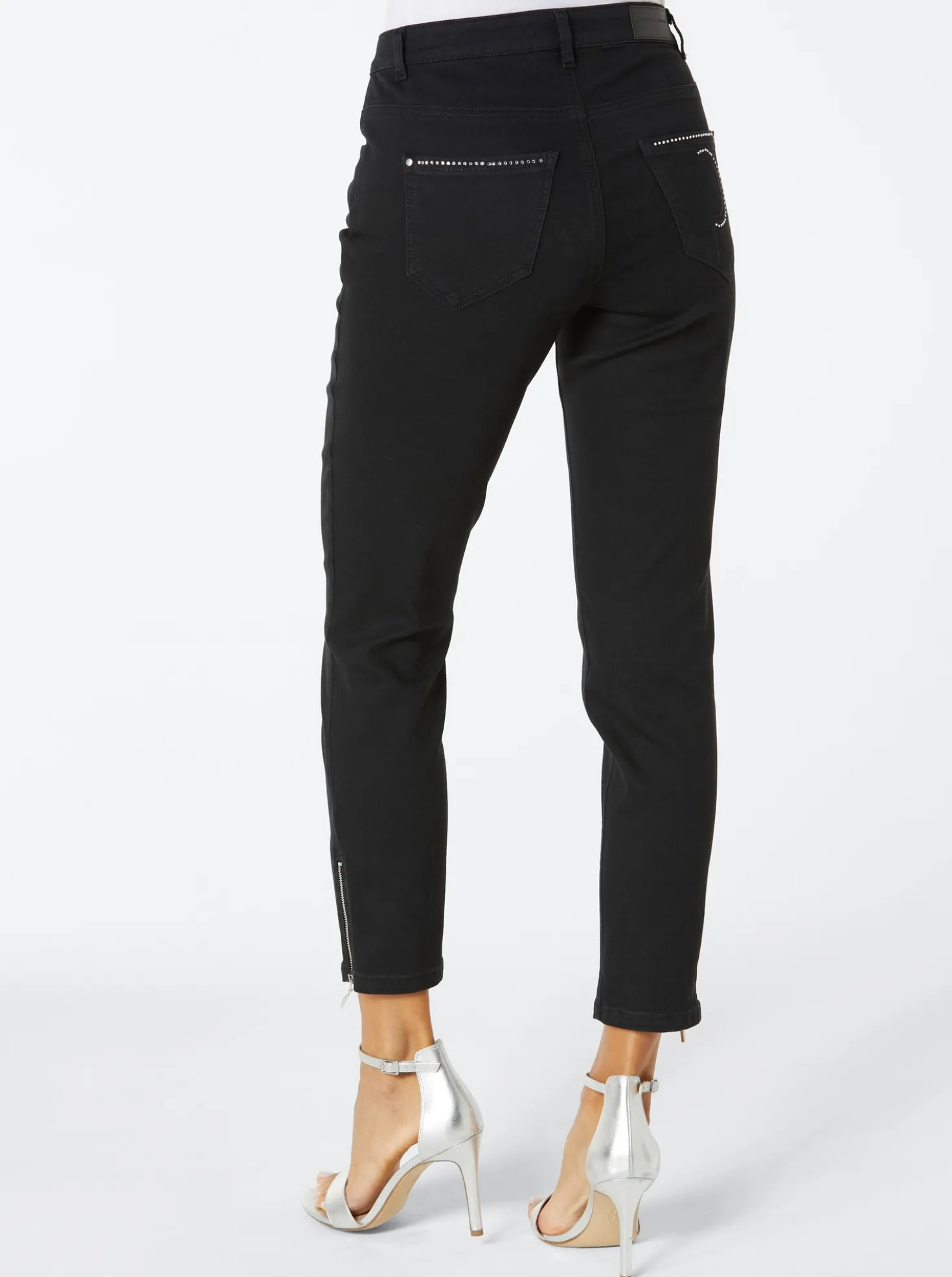 5-Pocket-Jeans mit Strass-Applikation