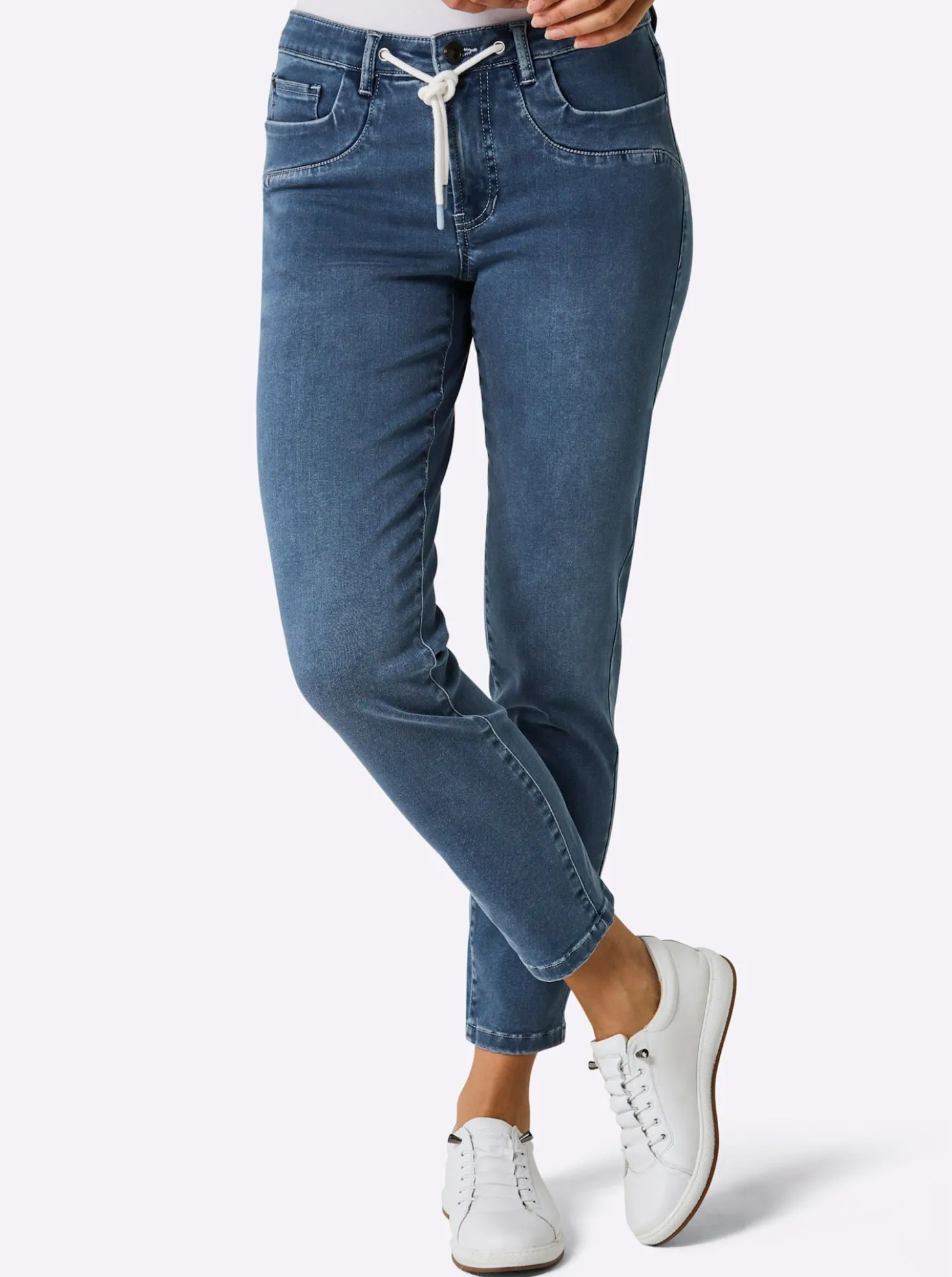 5-Pocket-Jeans mit weichem Griff