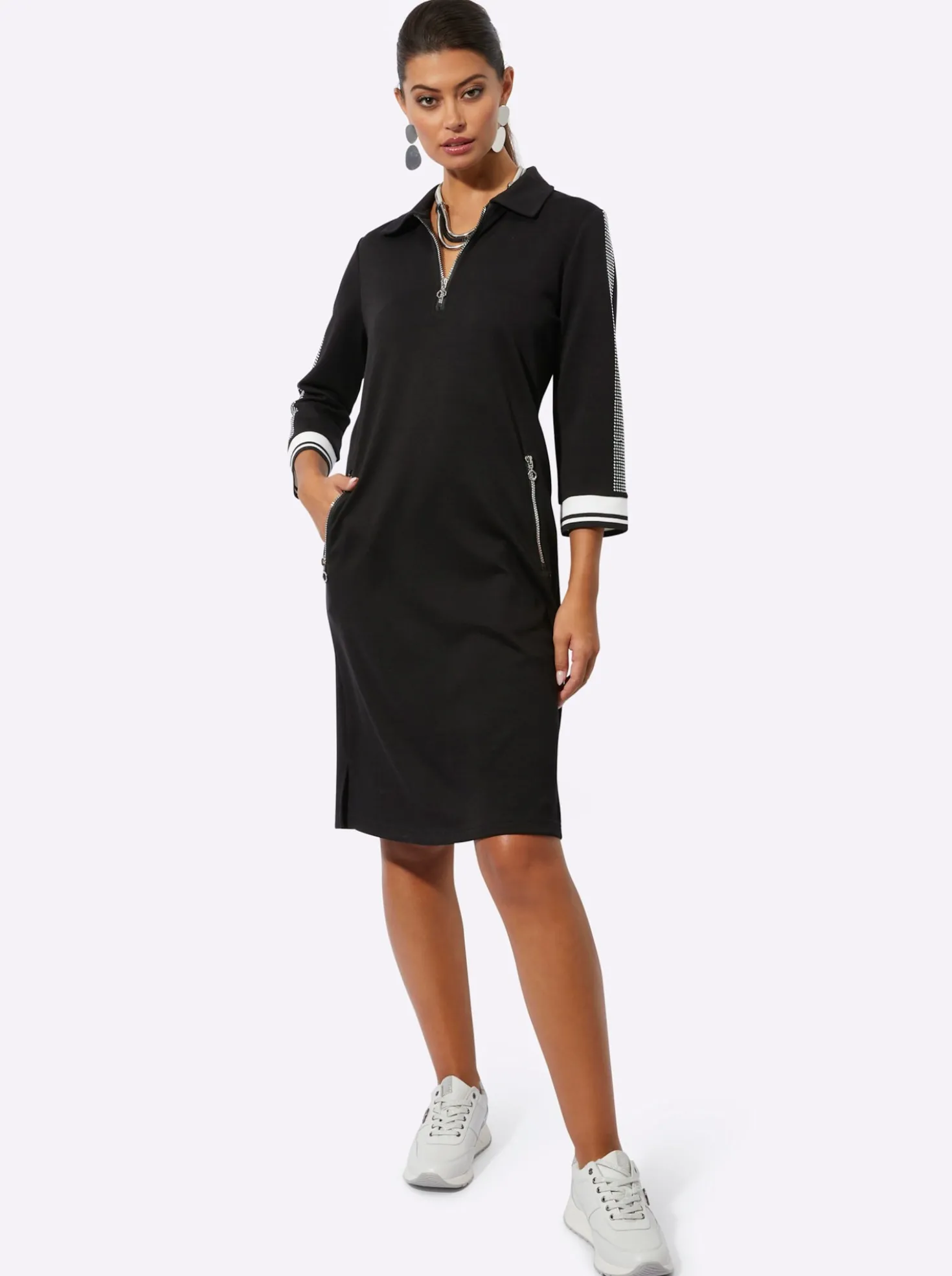 Polokleid im hochwertigen Modal-Mix