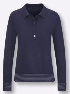 Polopullover aus mercerisierter Baumwolle
