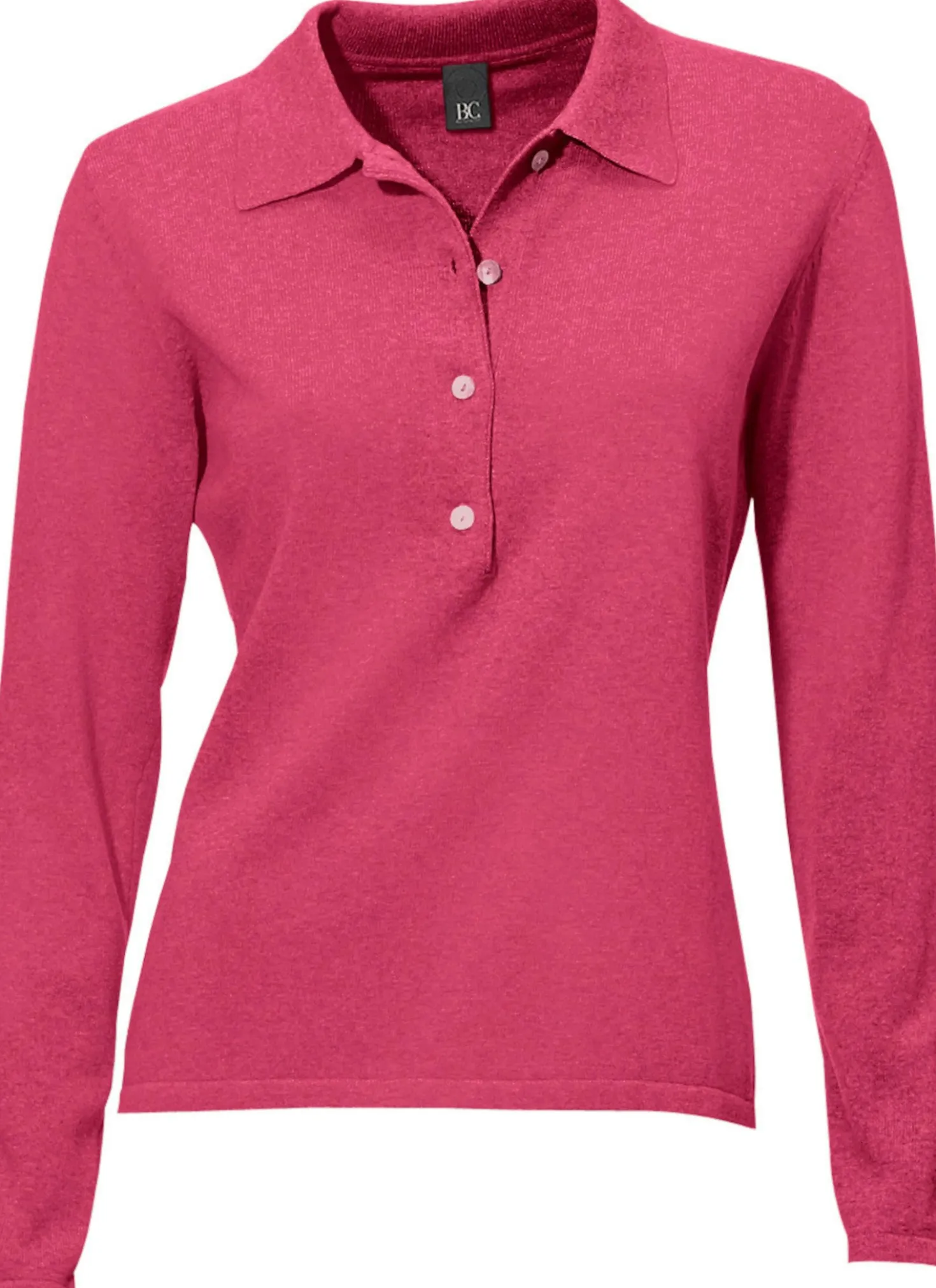 Polopullover mit Knopfleiste