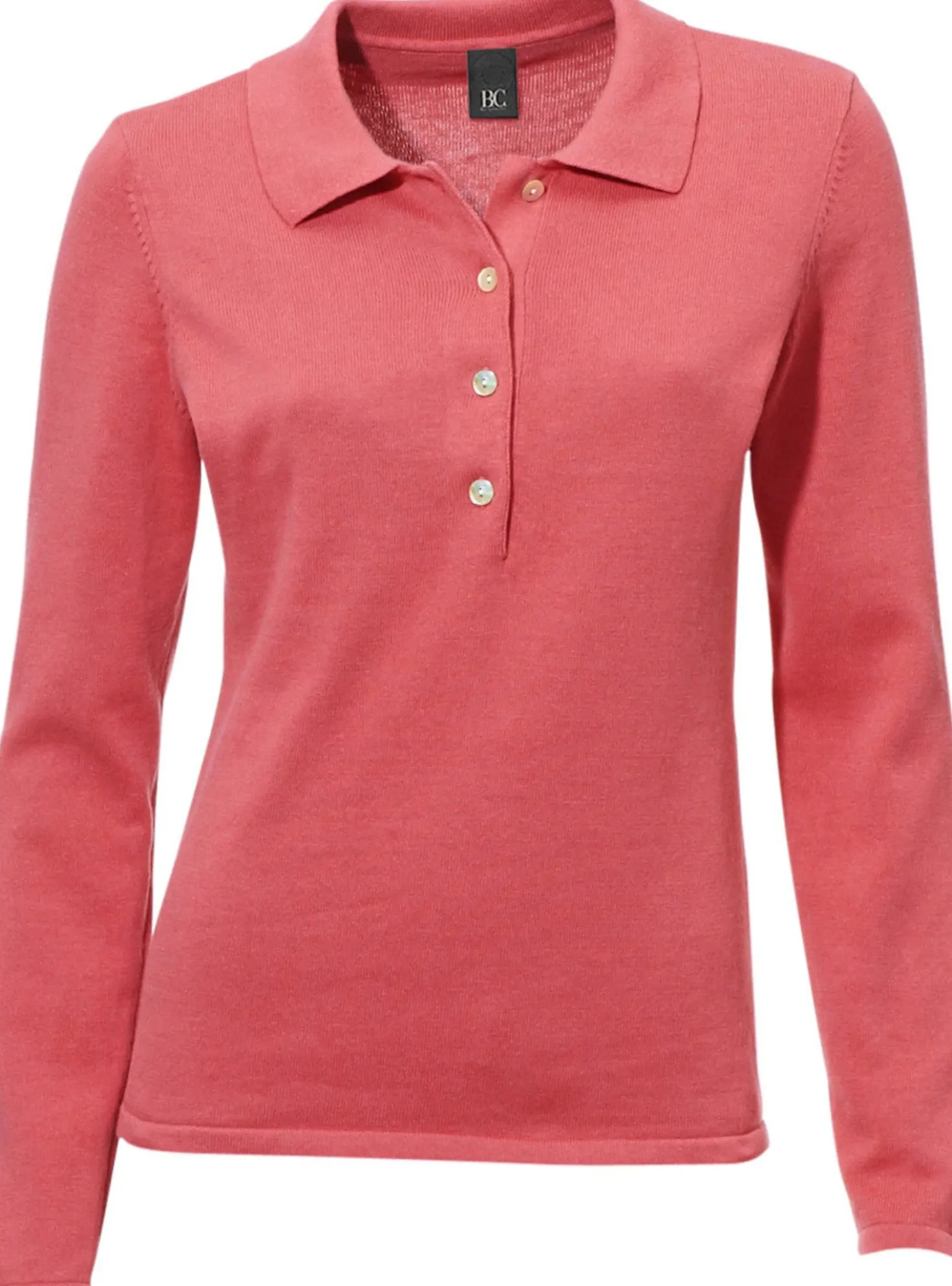 Polopullover mit Knopfleiste