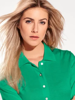 Polopullover mit Knopfleiste