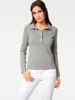Polopullover mit Knopfleiste
