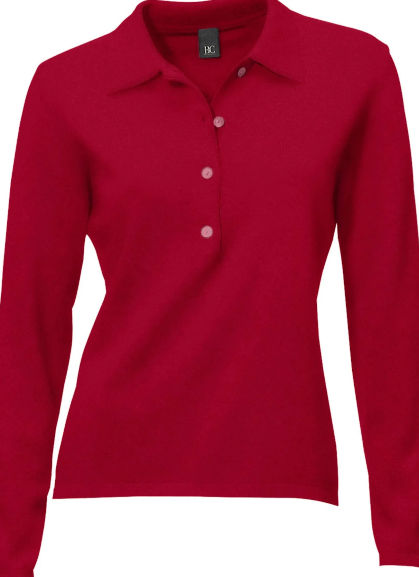 Polopullover mit Knopfleiste
