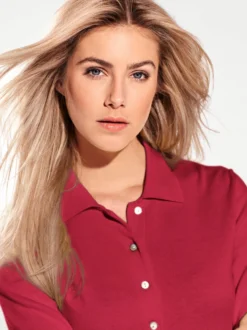 Polopullover mit Knopfleiste