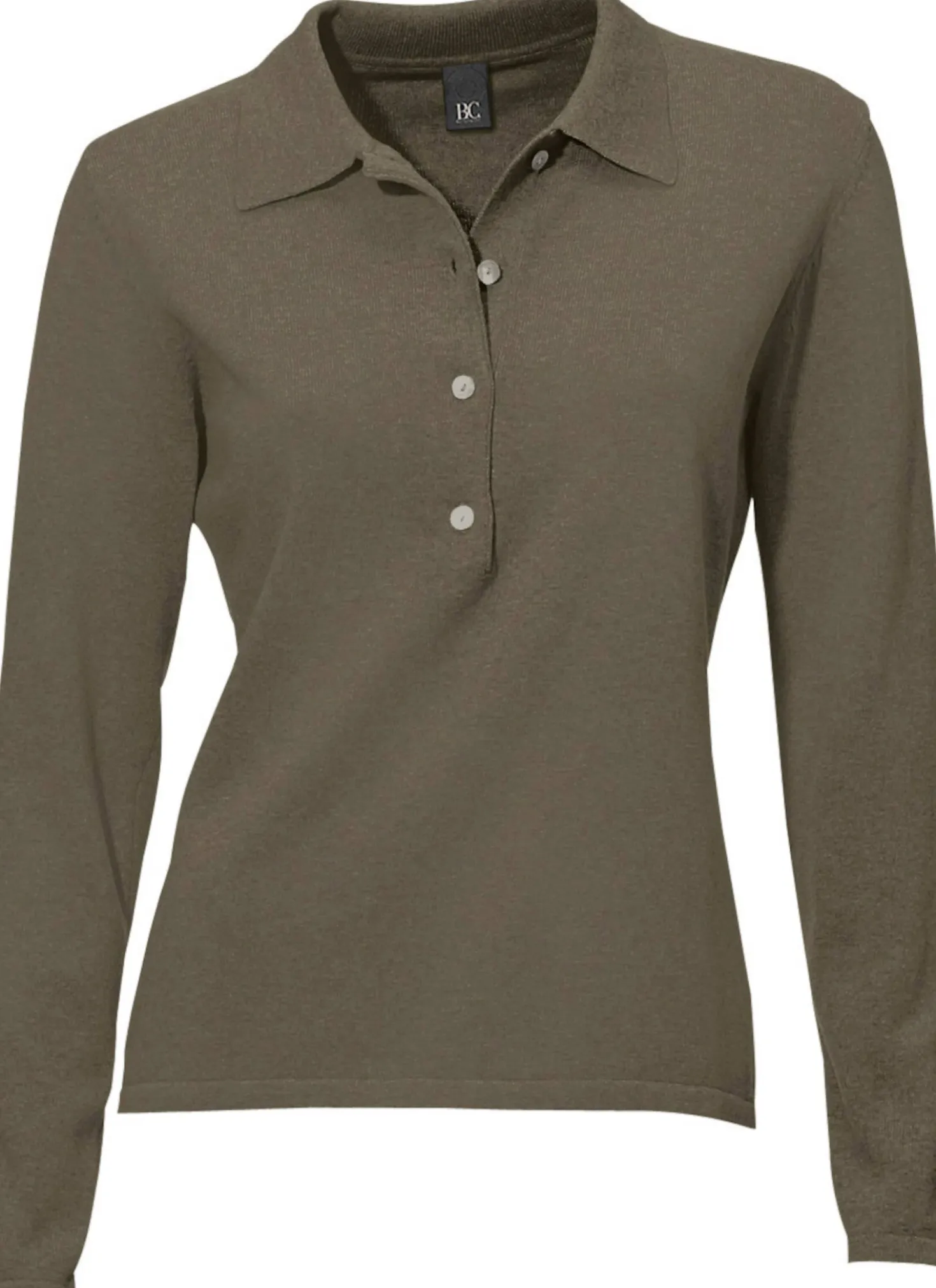 Polopullover mit Knopfleiste