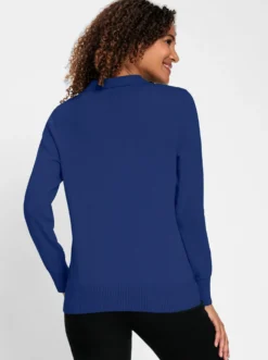 Polopullover mit kurzer Knopfleiste