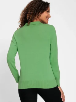 Polopullover mit kurzer Knopfleiste