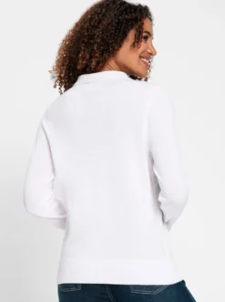 Polopullover mit kurzer Knopfleiste