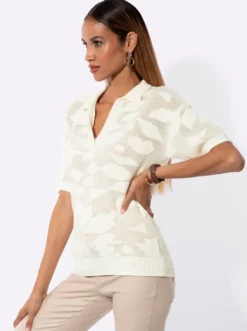Polopullover mit Rippabschlüssen
