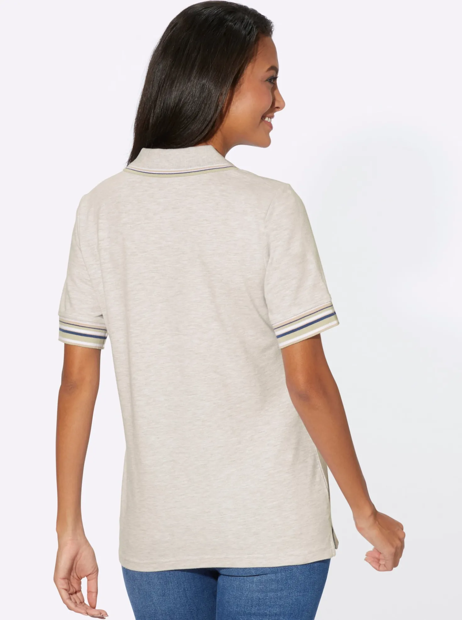 Poloshirt in Pikee-Qualität