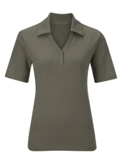 Poloshirt mit Druckknopf-Leiste