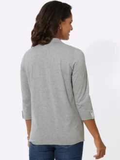 Poloshirt mit Druckknopfleiste