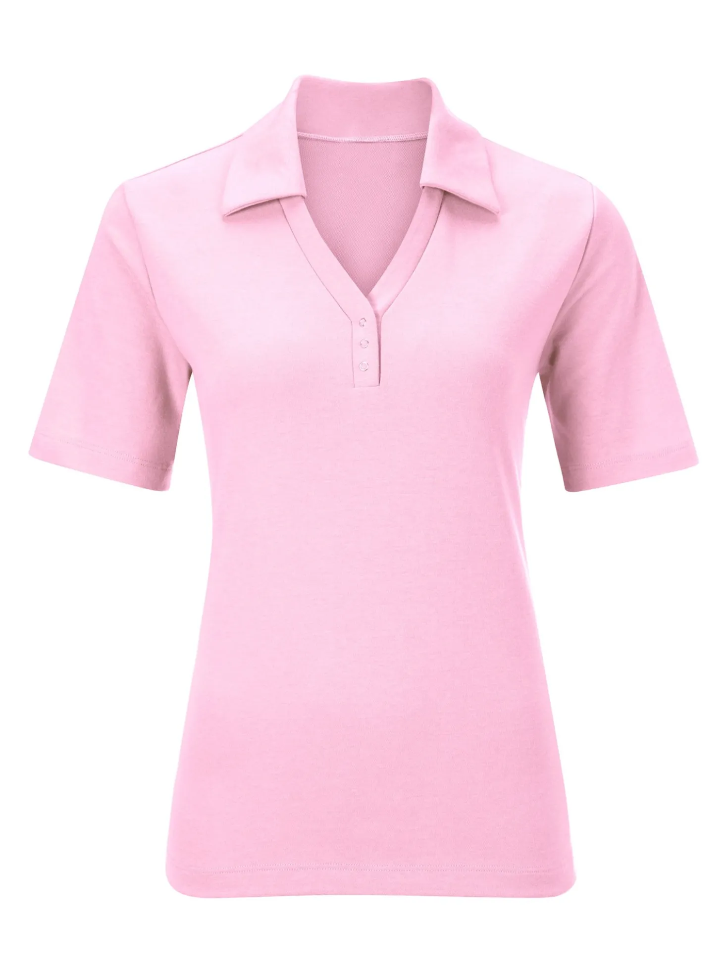 Poloshirt mit Druckknopf-Leiste