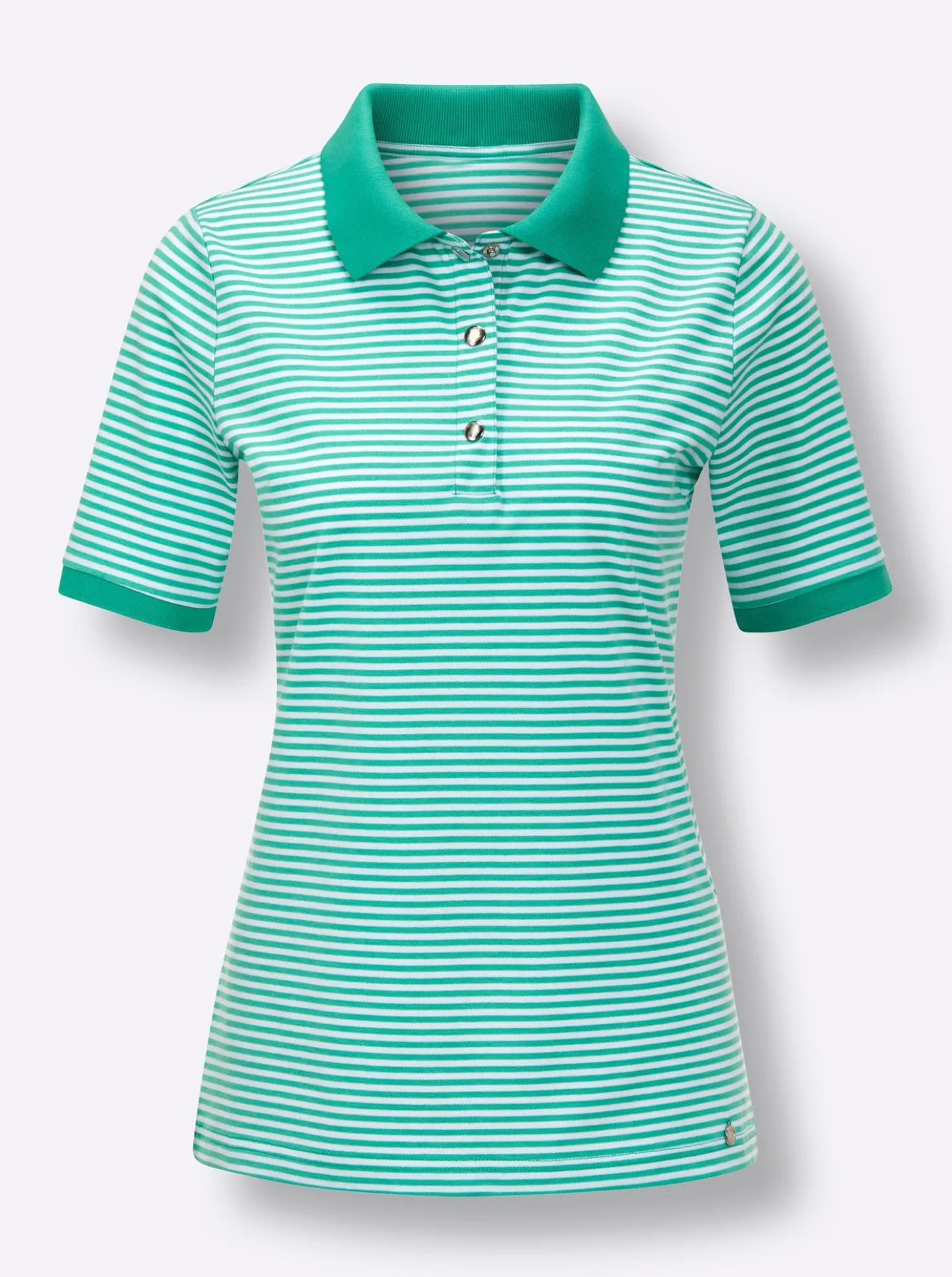 Poloshirt mit Druckknöpfen