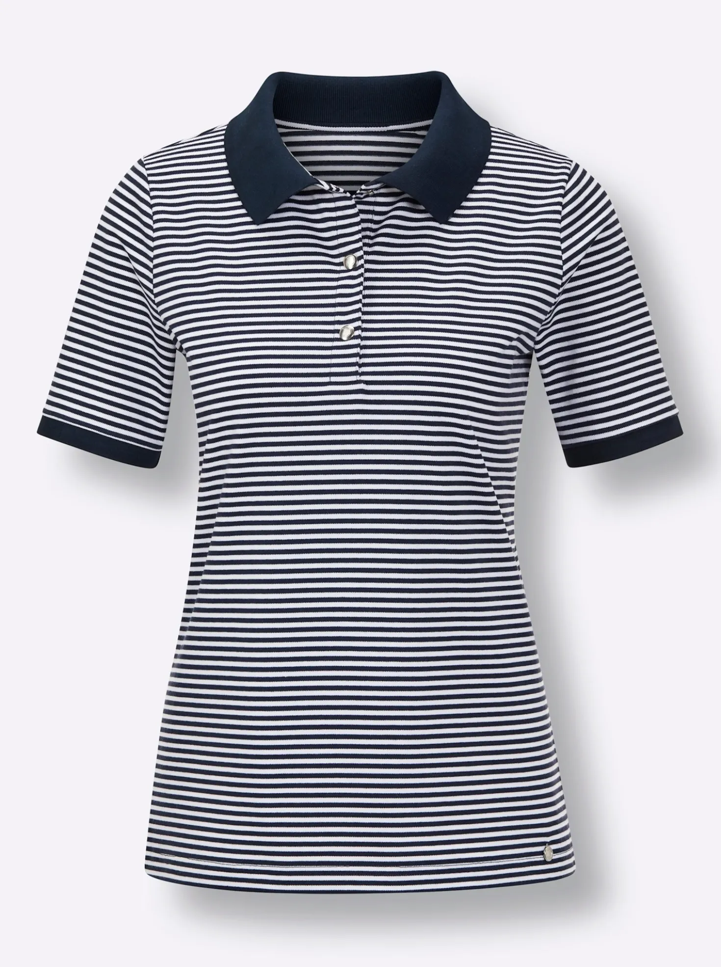 Poloshirt mit Druckknöpfen