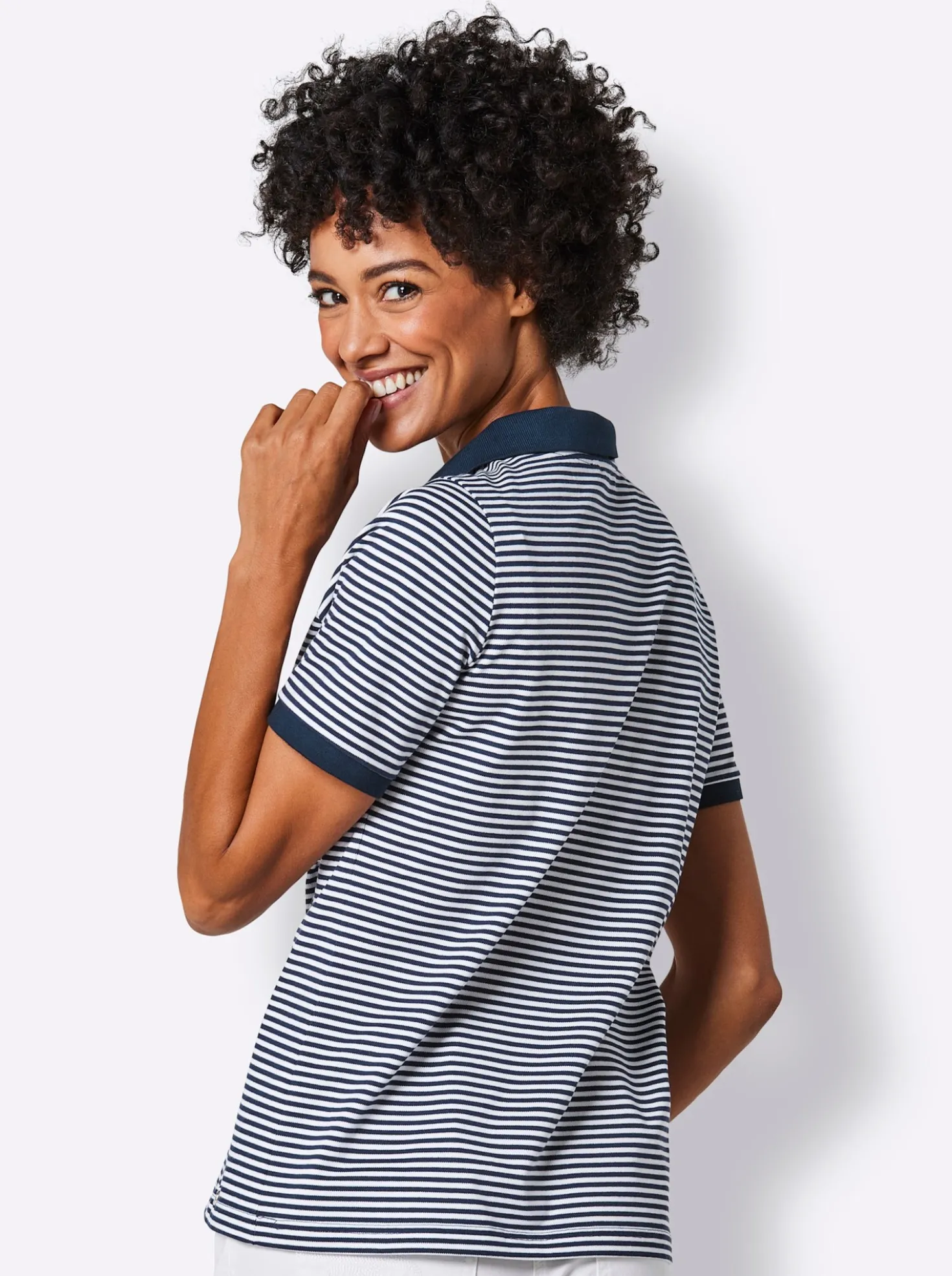 Poloshirt mit Druckknöpfen