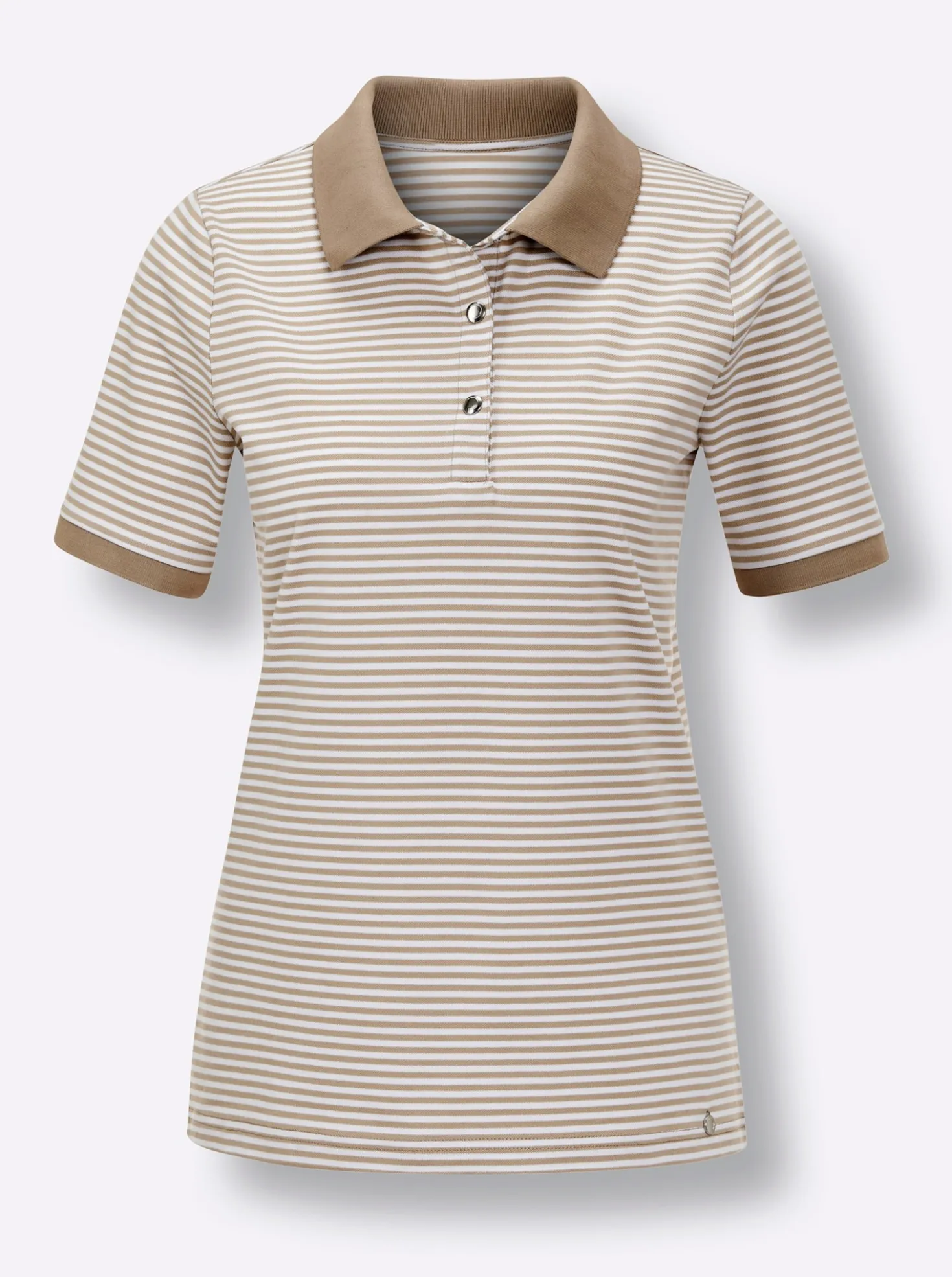 Poloshirt mit Druckknöpfen