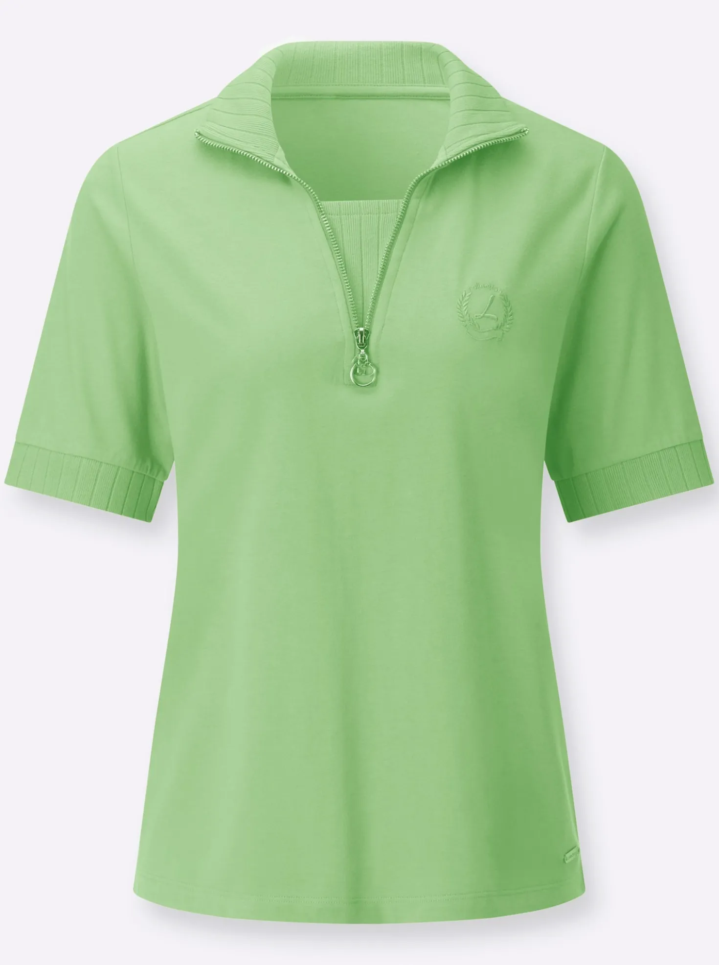 Poloshirt mit 2-in-1-Optik