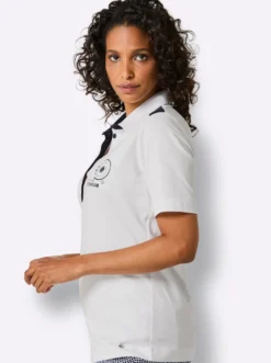 Poloshirt mit Kontrast-Details