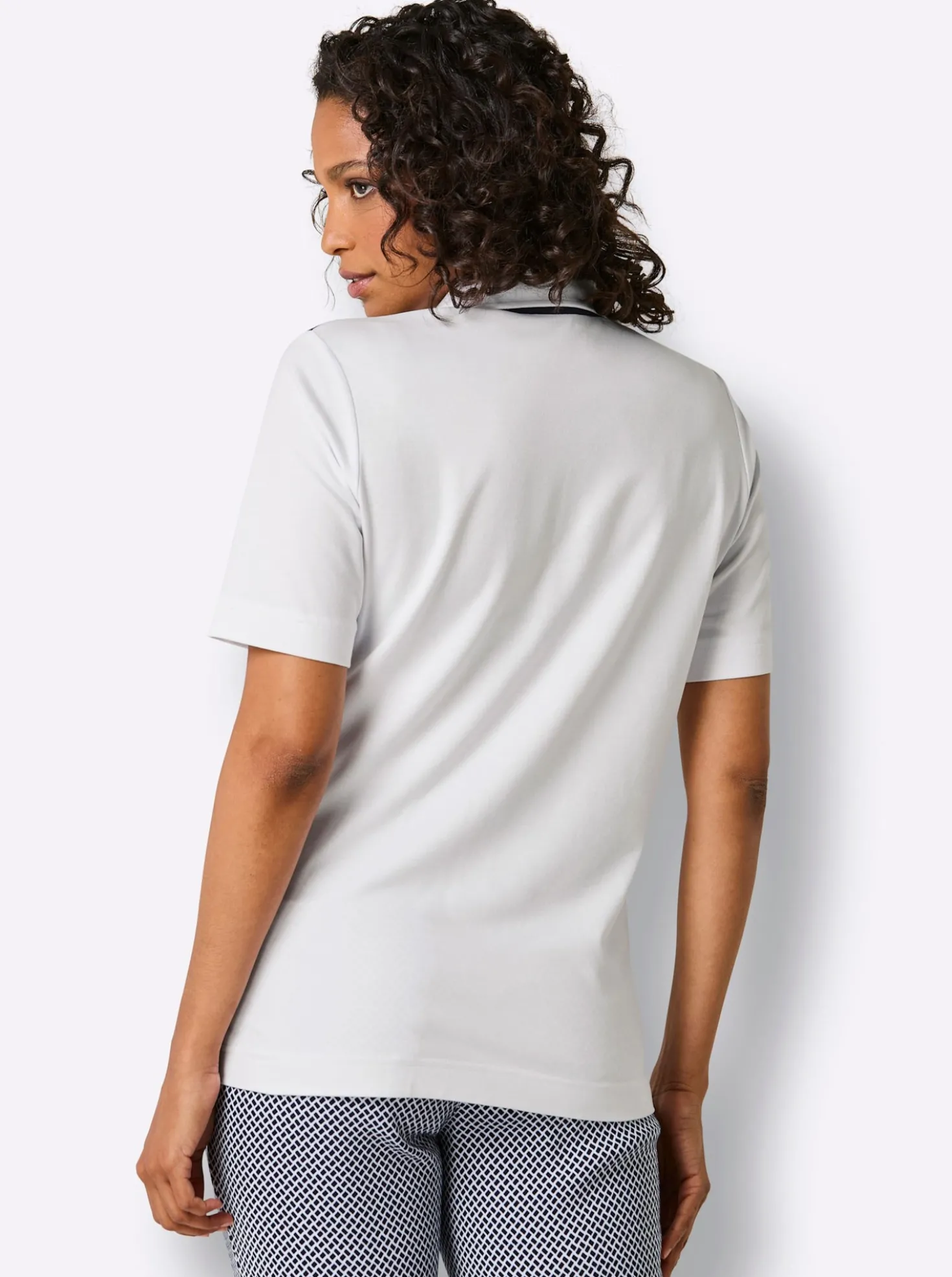 Poloshirt mit Kontrast-Details