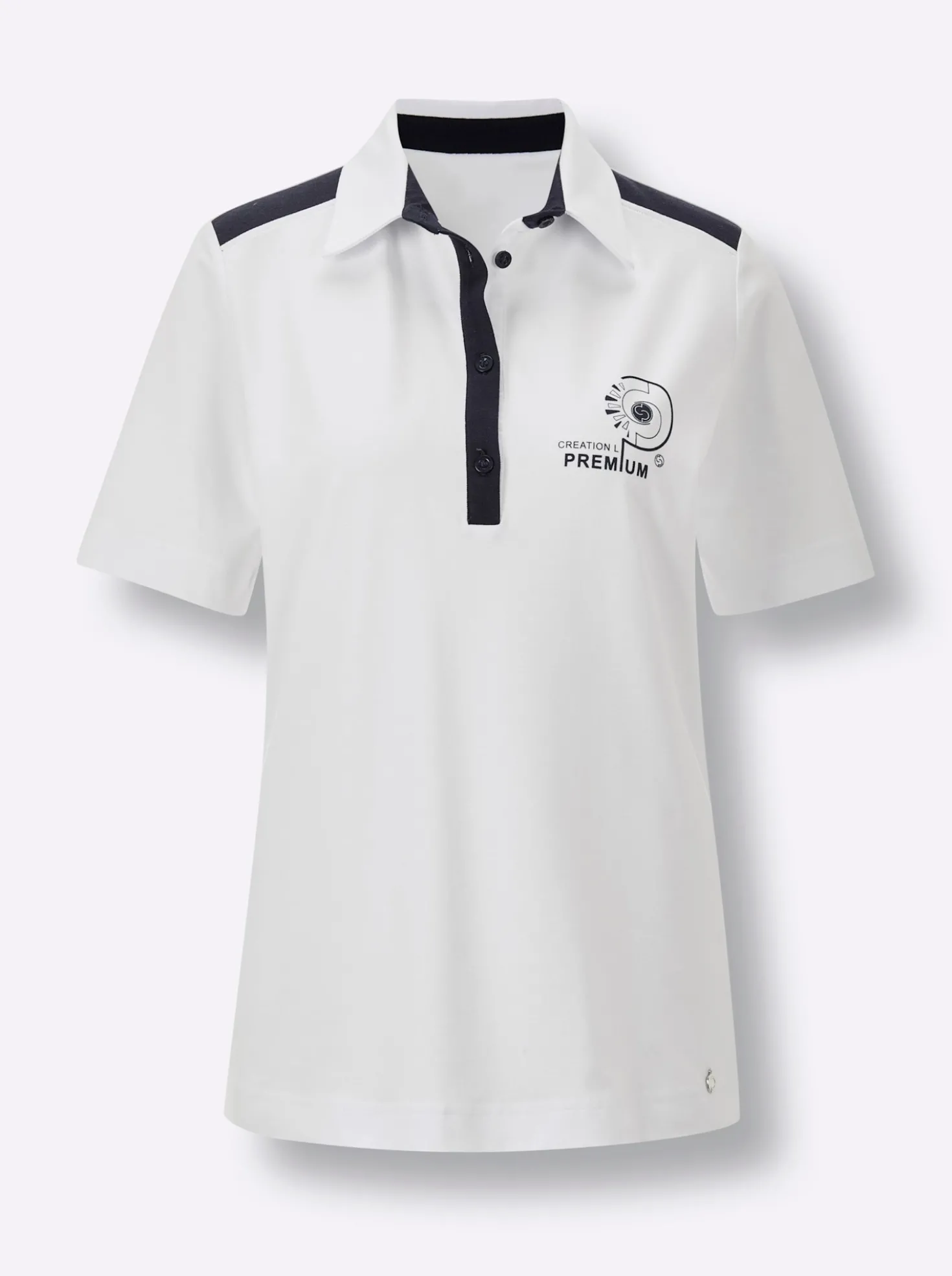 Poloshirt mit Kontrast-Details