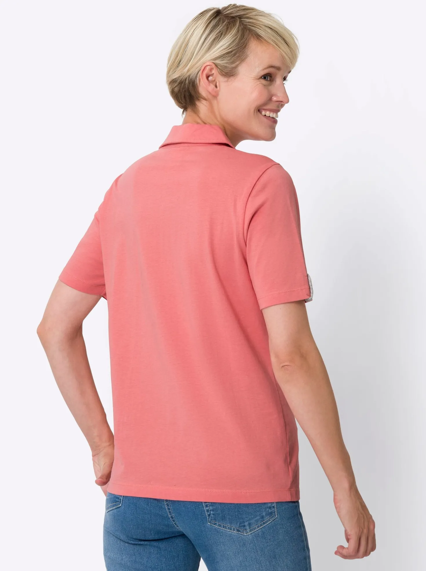 Poloshirt mit Kontrasten