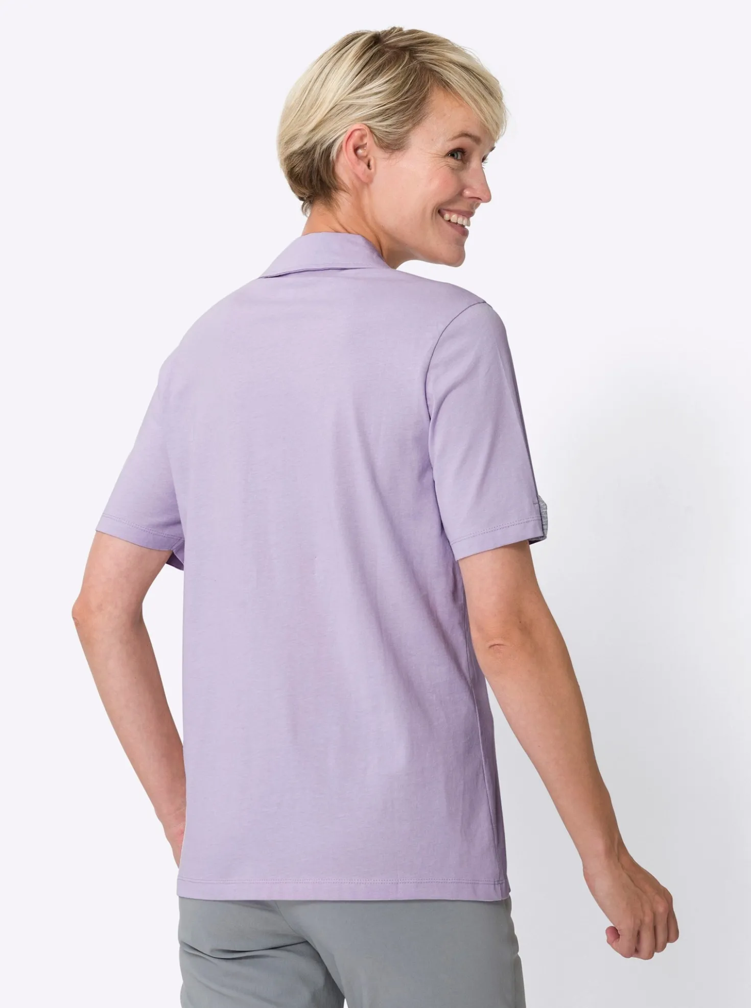 Poloshirt mit Kontrasten
