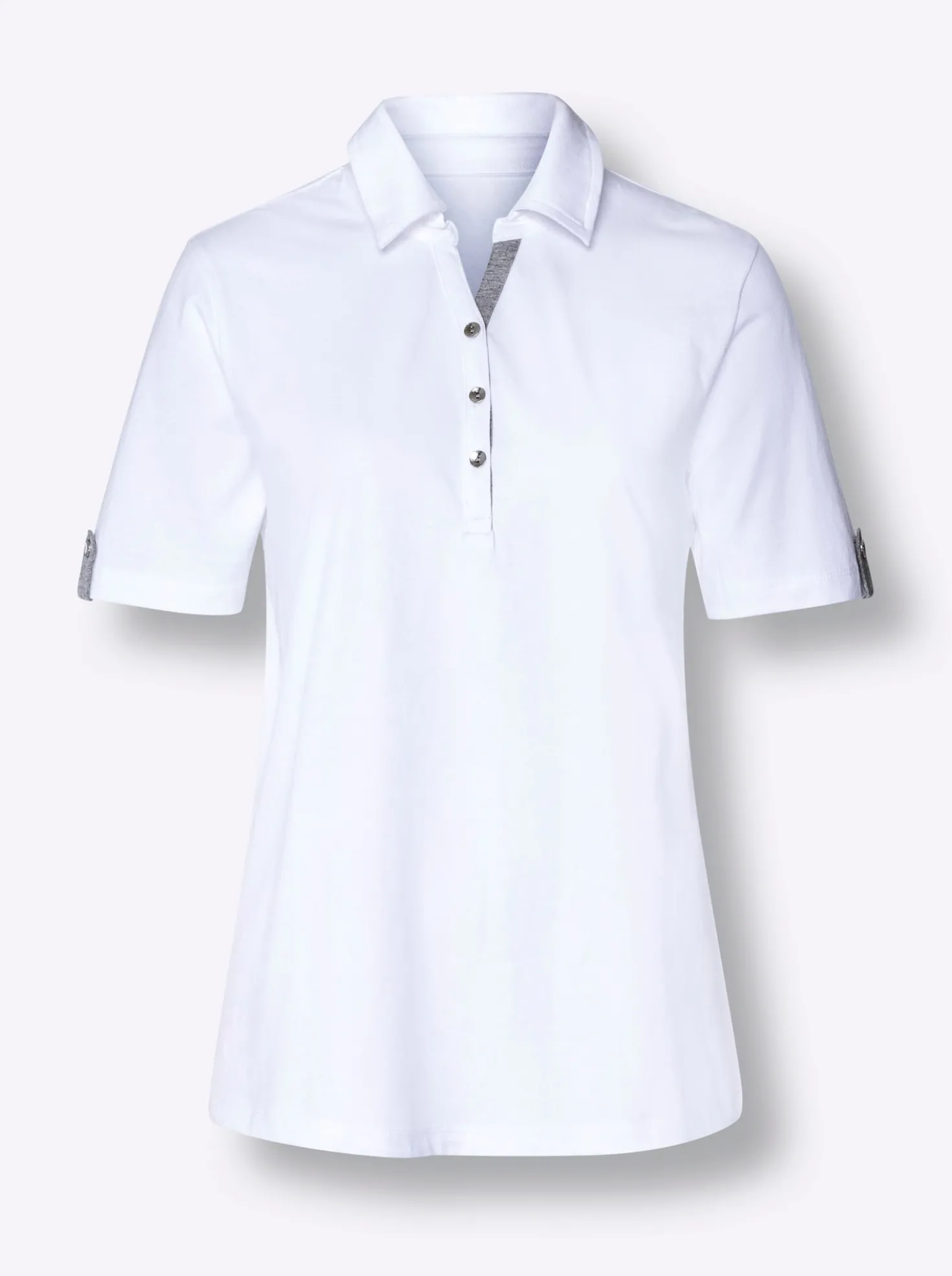 Poloshirt mit Kontrasten