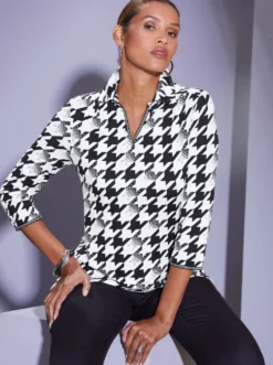 Poloshirt mit 3/4-Ärmeln