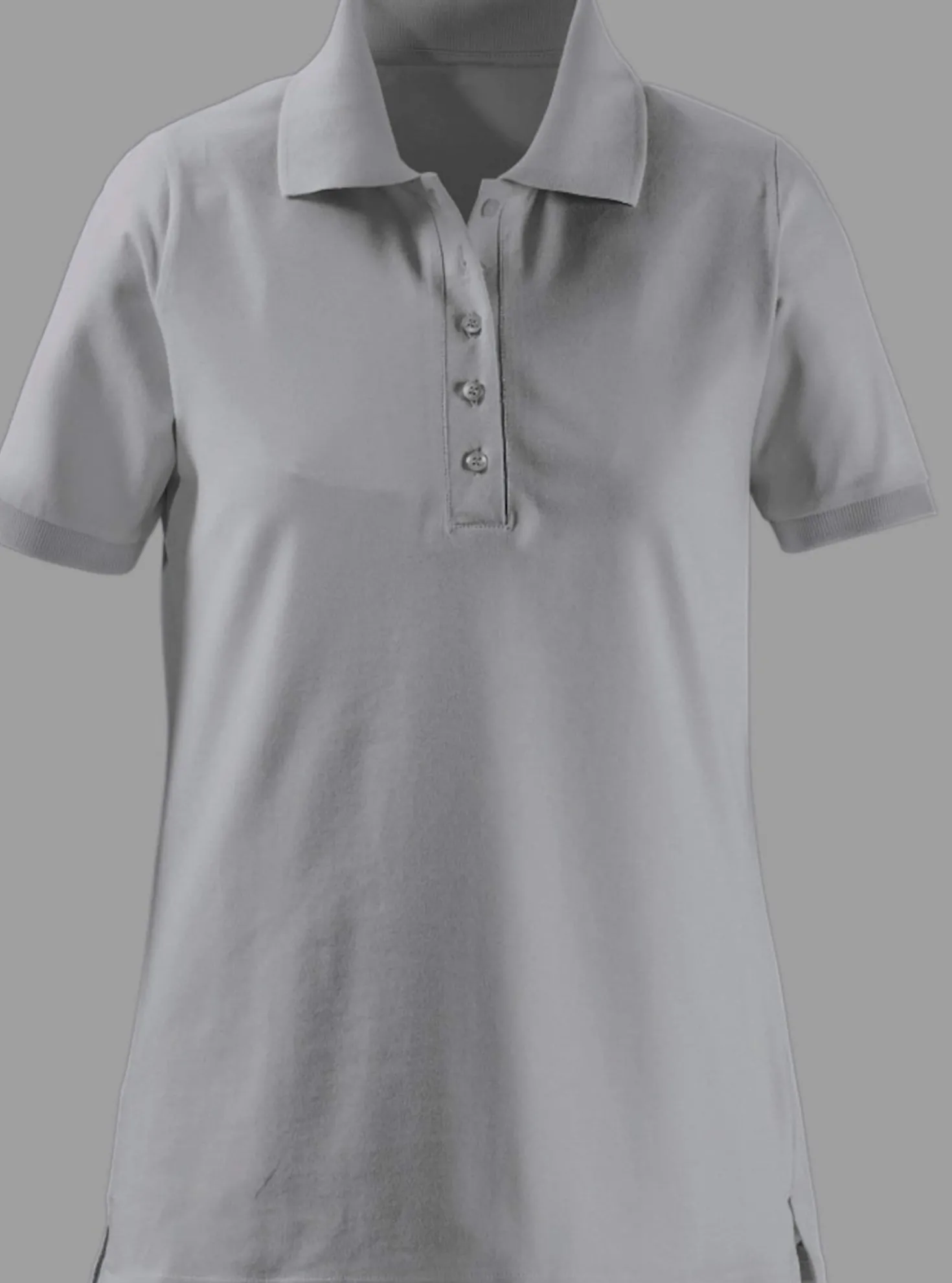 Poloshirt mit Seitenschlitzen