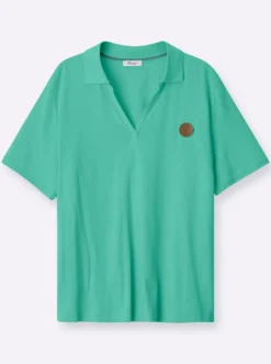 Poloshirt mit V-Ausschnitt