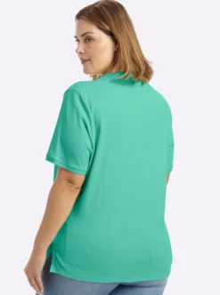 Poloshirt mit V-Ausschnitt