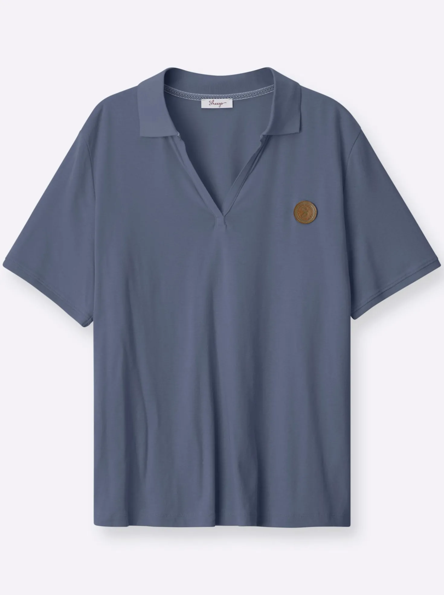 Poloshirt mit V-Ausschnitt