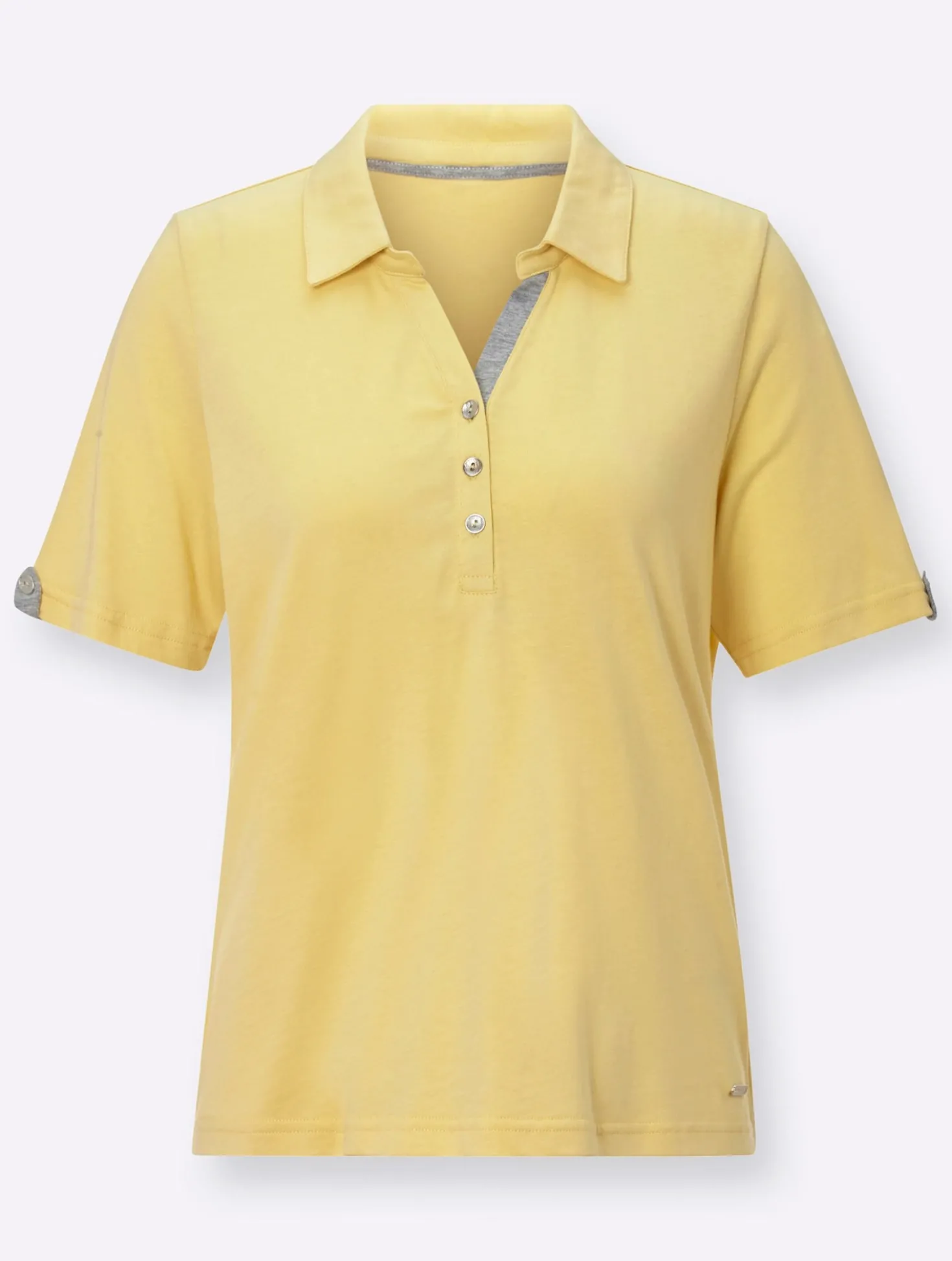Poloshirt mit Zierriegel