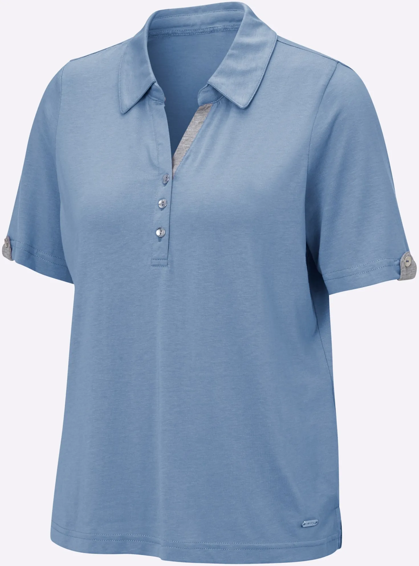 Poloshirt mit Zierriegel