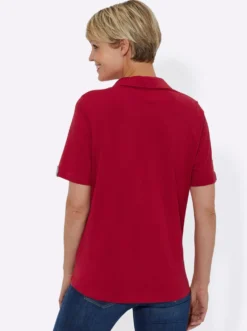 Poloshirt mit Zierriegel